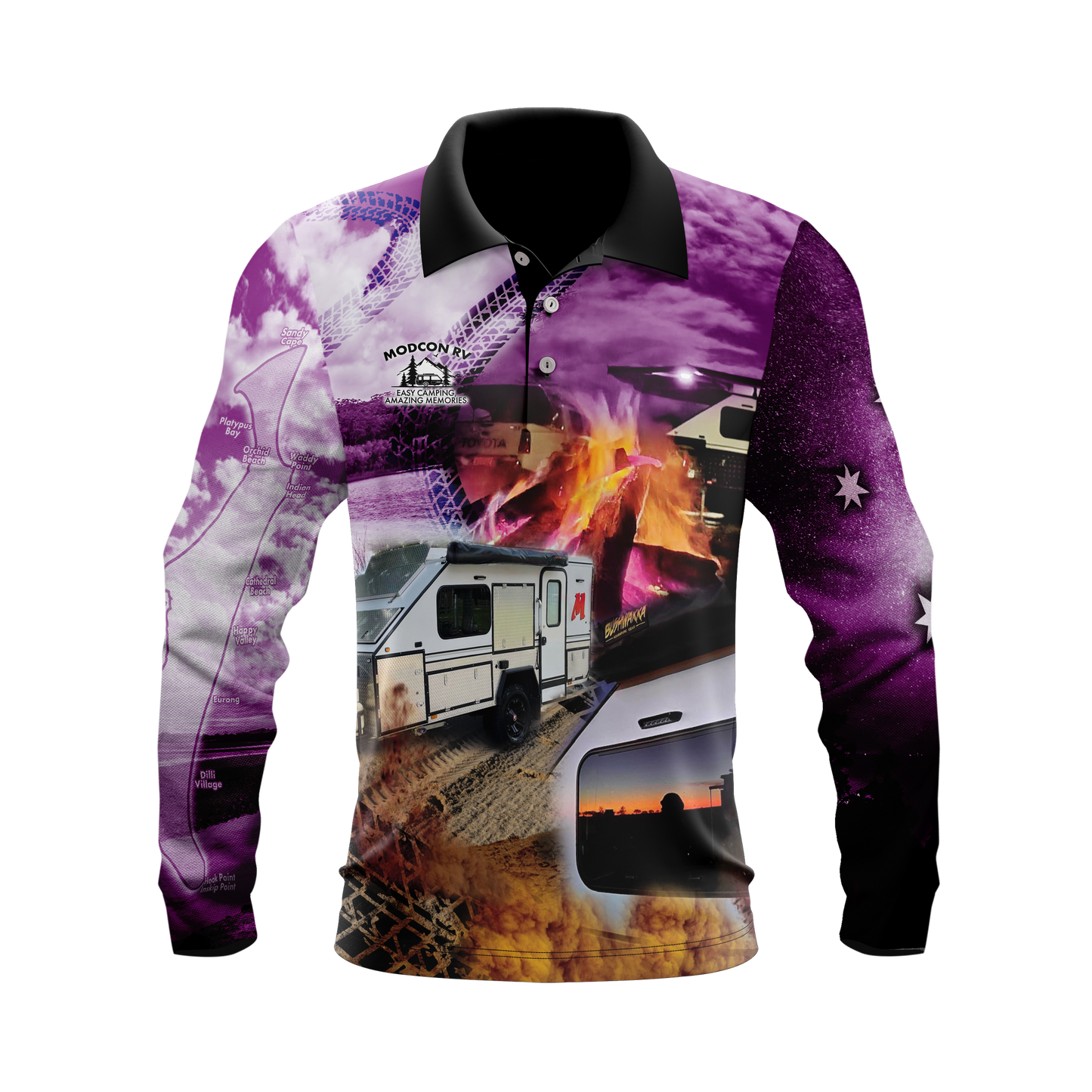 Modcon Pink Polo Shirts