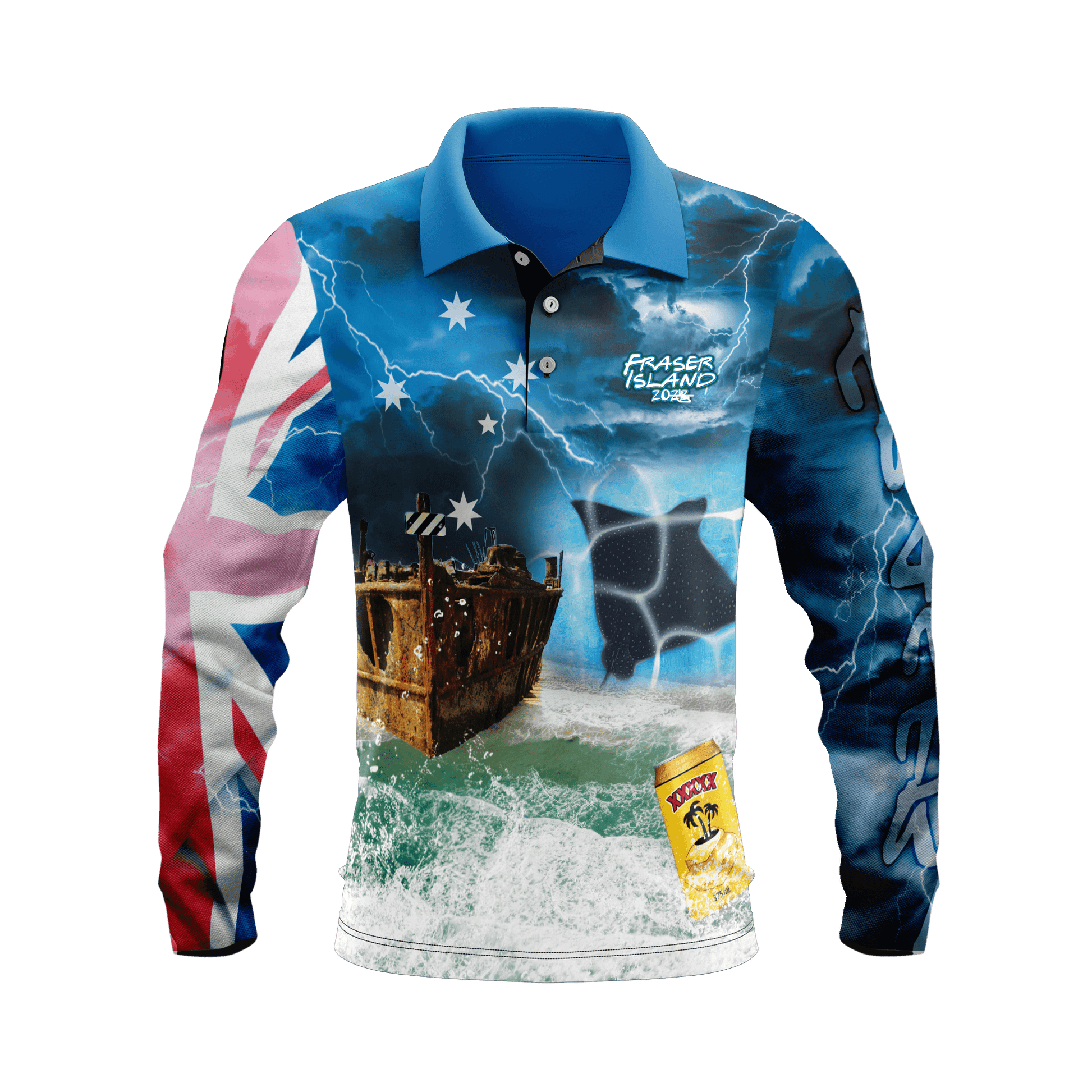 K-ozsportz long sleeve fishing shirt OZFS